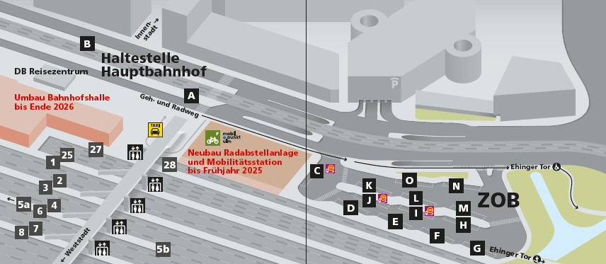 Ab 04. November 2024: Wieder alle Buslinien am ZOB!